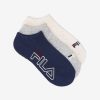 FILA Peru | FILA Calcetines invisibles con rayas moteadas para mujer, paquete de 3 blancos J8441093