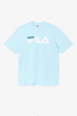 FILA Peru | FILA Camiseta petit four/blanca/bayou con águila para hombre J844366