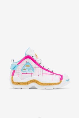 FILA Peru | FILA Grant Hill 2 blanco/rosa glo/limón para mujer J8441185