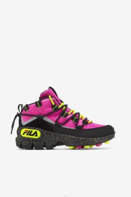 FILA Peru | FILA Grant Hill para mujer 1 x Trailpacer rosa brillo/negro/amarillo J8441247