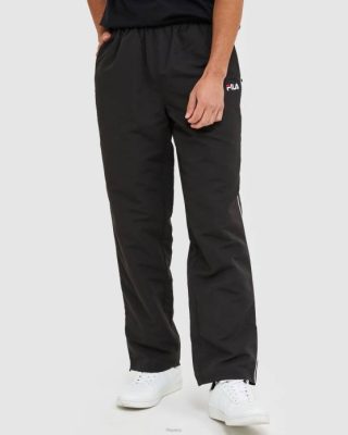 FILA Peru | FILA Pantalón clásico de microfibra para hombre negro. J8442449