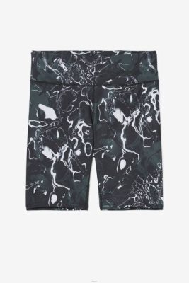 FILA Peru | FILA Pantalón corto de bicicleta Forza de 8 pulgadas de mármol negro J8441947