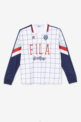 FILA Peru | FILA camiseta de portero kay blanco/azul canal/rojo J844403