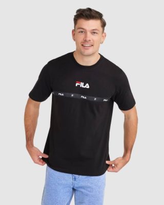 FILA Peru | FILA camiseta negra de valor para hombre J8442320