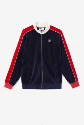 FILA Peru | FILA chaquetón/gardenia/chaqueta de terciopelo cima roja J844825