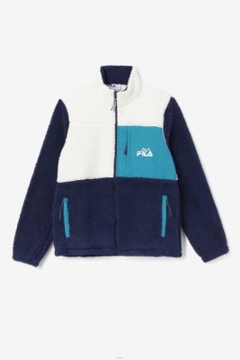 FILA Peru | FILA chaqueta sherpa ravi garceta/azul marino/lago profundo J844879