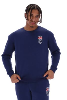 FILA Peru | FILA jersey con cuello redondo y parche de polar Tupac J8443193