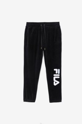 FILA Peru | FILA pantalón de terciopelo mansur negro/blanco/skywalk J844600