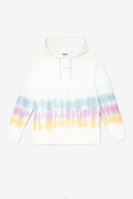 FILA Peru | FILA sudadera con capucha aerolynn tie-dye tie-dye blanco J8441529