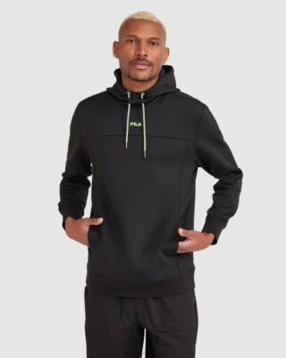 FILA Peru | FILA sudadera con capucha caleb active hombre negra J8442366