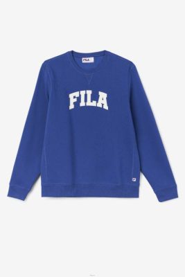 FILA Peru | FILA sudadera kory azul/gardenia con cuello redondo J844501