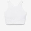FILA Peru | FILA sujetador deportivo blanco con cuello alto y realce J8441840